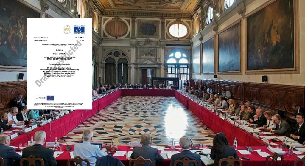 Ekskluzive, Komisoni i Venecias shtyn shqyrtimin e draft-opinionit final për emërimin e anëtarëve të Gjykatës Kushtetuese: Projekt-Opinioni përmban çështje të diskutueshme dhe të vështira