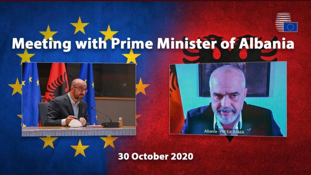 Negociatat/ Presidenti i Këshillit Europian bisedë me Edi Ramën: Presim me padurim konferencën e parë ndërqeveritare