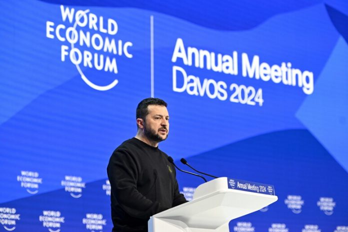 DAVOS – Zelensky: Po punojmë me Zvicrën për të mbajtur një samit global të paqes