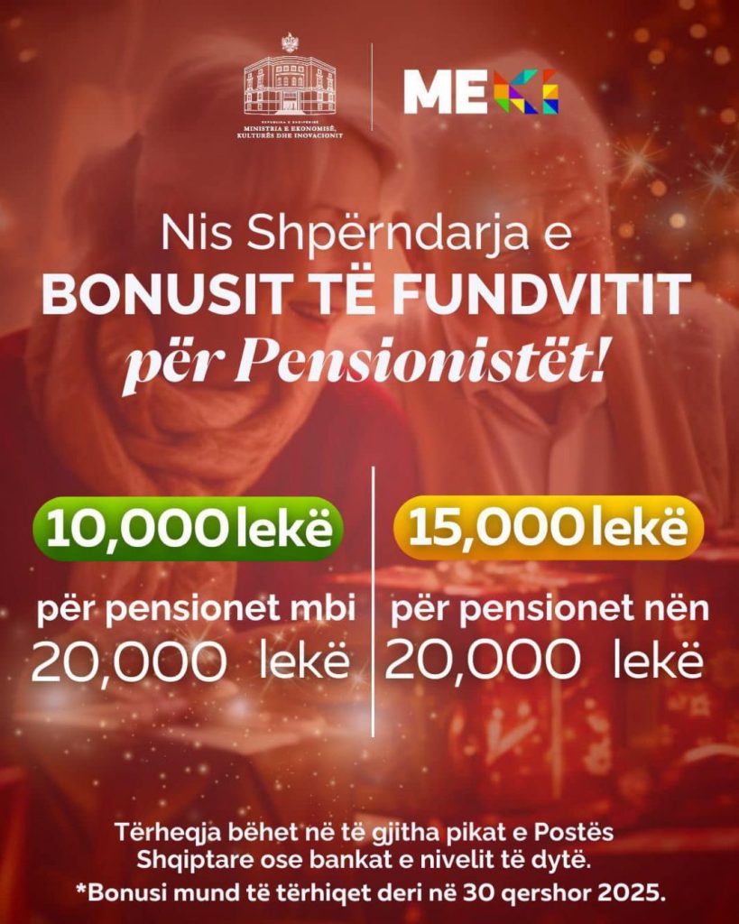 Nis shpërndarja e bonusit të Fundvitit për pensionistët