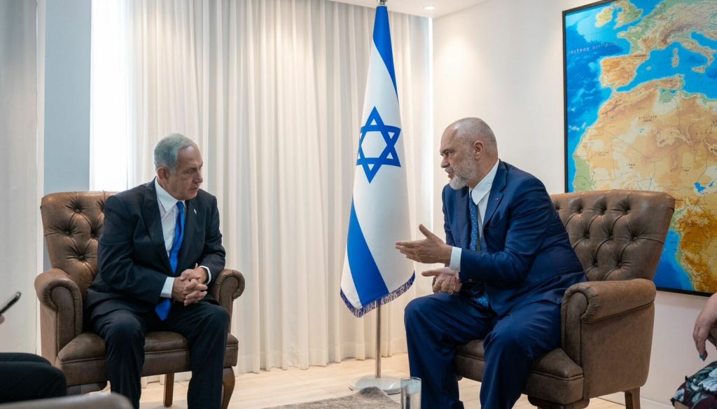 Rama takim me Netanyahun në Jerusalem, kryeministri do të mbajë një fjalim në Parlamentin izraelit