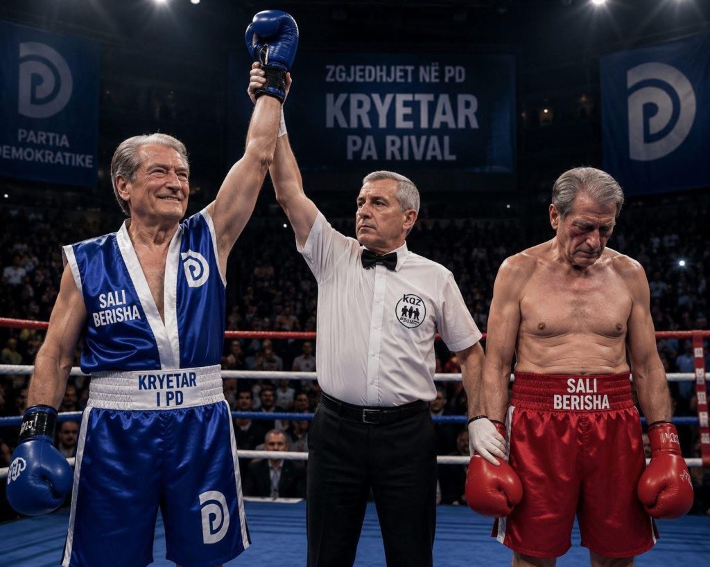 “Kryetar pa rival”/ Balla ironizon zgjedhjet për kreun e PD-së, ministri publikon “duelin” e Berishës me vetveten