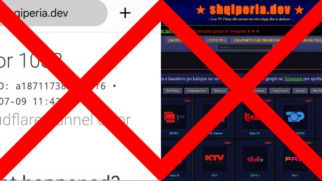 AMA godet një tjetër platformë piraterie, bëhet e paarritshme “shqiperia.dev”