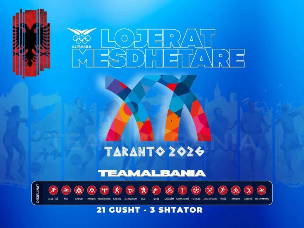 Shqipëria me delegacion rekord në “Taranto 2026”, 72 sportistë kuqezi nisin sot garat