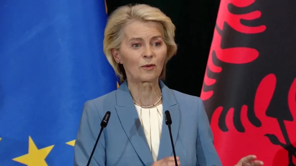 Von der Leyen: Shqipëria mes vendeve me më shumë progres, do të ketë udhërrëfyes konkret drejt BE-së