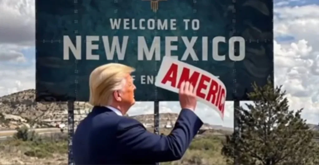 Trump propozon “Amerika e Re” në vend të Nju Meksikos, Shtëpia e Bardhë shpërndan hartën
