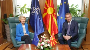 Von der Leyen në Shkup: Një hap ndan Maqedoninë e Veriut nga hapja e klasterit të parë