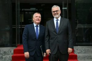 Gogu takim me Komisionerin Europian McGrath, në fokus reforma në drejtësi dhe integrimi në BE