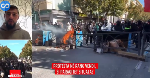 Protestat në Tiranë, studenti: Jemi në kontakt me studentët serbë për organizimin